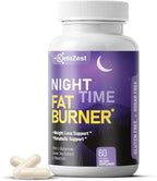 Night Time Fat Burner for Weight Loss - Metabolism Booster Nighttime Belly Fat Burn & Natural Appetite Suppressant Supplement for Men Women - Relaxation Weight Control Support Pills