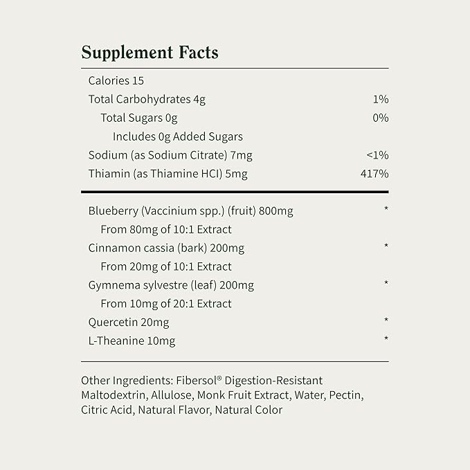 Snap Supplements Blood Sugar Gummies, Support Already Healthy Blood Sugar Levels, Cinnamon Bark and Blueberry Fruit Extract, Green Apple Flavor, 60 Gummies