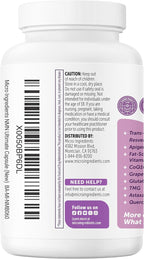 NMN Complex 1,000mg Per Serving, 60 Veggie Capsules | 10-in-1 with Nicotinamide Mononucleotide, Vitamin C, Resveratrol, CoQ10, TMG, Quercetin, & Glutathione | NAD+ Supplement Precursor | Filler Free