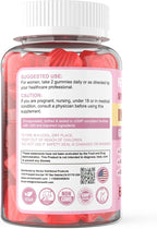 Myo-Inositol & D-Chiro Inositol Gummies Sugar Free, Ideal 40:1 Ratio Inositol Supplement for Women w/ Vegan Omega-3, D3, Magnesium, Methyl Folate, B12, Inositol Multivitamin for Women's Overall Health