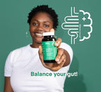 A dose of Digestive Balance-Gut Health Supplement-USDA-Kombucha, 7 Probiotic Strains and Prebiotics for Microbiome-Digestive Enzymes for Digestion-Bloating Relief for Women and Men (60 Count)