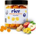 riev Debloat & Detox Gummies – Apple Cider Honey Flavor – Sugar-Free – Daily Gut Support with Ginger, Dandelion, and Magnesium – Gentle Digestion – Vegan, Non-GMO – 30 Count