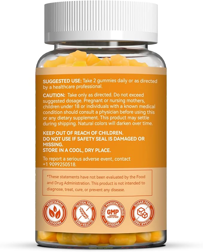 Vitamin B2 Gummies,Riboflavin 400mg Supplement with Magnesium for Adults,B2 Gummies for Migraine Relief* & Nervous System Support*,Vegan - 60 Counts