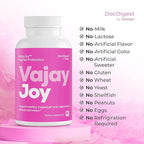 VajayJoy pH Balance Pills -Womens Vaginal Probiotic for pH Regulation, Clinically Shown to Restore pH Equilibrium and Natual Lubrication- Reduces BV, Yeast Infections and Odor