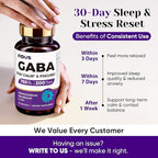 1050mg GABA L-Theanine Ashwagandha - Made in USA - Advanced Sleep Aid & Calm- Magnesium, 5-HTP, Vitamin B6 & B12, GABA (Gamma Aminobutyric Acid) Supplement - Melatonin-Free & Non-Habit Forming