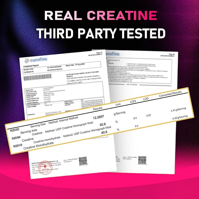 Creatine Monohydrate Gummies – with Collagen, BCAAs, L-Glutamine, Biotin, Zinc, Vitamin D3 & Hyaluronic Acid – Daily Pre & Post Workout Recovery, Sugar-Free（150 Gummies）