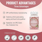 Skin Whitening Gummies, with Glutathione, Collagen and Bioth, Hydrated Youthful Skin, Glow and Spots Fading, Anti-Aging, 60 Count