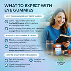 Zeaxanthin Plus Lutein Gummies for Adults - Potent Eye Vitamins for Vision and Blue Light Protection - Daily Gummy Lutein Eye Health Supplements for Adults Dry Eyes and Eye Strain Support - 90 Count