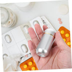Cabilock 10ml Mini Pill Bottle Portable Medicine Organizer Travel Pill Case Sealed Capsule Powder Storage for Home Office and Travel
