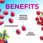 Zinc Gummies - 50mg Zinc Per Serving Immune Skin & Bone Support Health Gummy - Premium Antioxidant Chewable, High Absorption Vegan, Best Supplements Vitamin for Adults, Tasty Berry Flavor, 60 Gummies