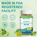 Citrus Bergamot Gummies 3000mg, Bergamot Supplement for High Cholesterol, Cholesterol Lowering Supplement for Heart, Immune System & Anti-Aging, Sugar Free Vegan 120 Gummies