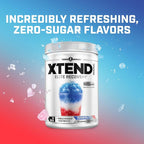 Xtend Original BCAA Powder, 7g BCAAs and 2.5g L-Glutamine for Muscle Recovery Hydration and Lean Muscle, Sugar Free Intra and Post Workout Drink with Electrolytes, Freedom Ice, 30 Servings