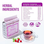 Hormone Balance Tea for Women – Raspberry Leaf, Dioscorea Persimilis, Hibiscus Tea Organic, Black Ginger for Menstrual Healthy Cycle Support, PMS & PCOS Support, Postpartum Recovery,90 Herbal Tea Bag