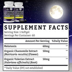 Fogoro Melatonin 60mg-Fall Asleep Faster, Stay Asleep Longer,High Dose