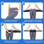 Sacroiliac SI Joint Hip Belt for Women and Men–Adjustable Hip Brace with 5 Springs, Non-Slip Support Brace for SI Joint, Lower Back, Pelvis, Sciatica & Trochanter Pain Relief (Black, Medium)