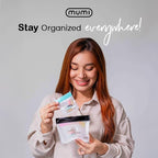 MUMI Pill Pouch Set, Travel Pill Organizer 7 Mini Zipper Pouches, Small Pill Bags, Reusable Pouches for Medicine Travel, Pocket Pill Organizer, Purse Accessories, Vitamin Organizer