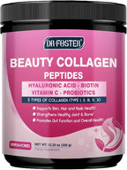 DRFOSTER Multi Collagen Peptides Powder for Women - Type I, II, III, V, X, Hydrolyzed Collagen Powder with Beauty Complex, Vitamin C & Biotin for Skin Hair Nail Joint, Non-GMO, 35 Servings