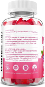 Potassium Gummies 1000mg, Potassium Bicarbonate Supplement for Adults & Kids, Support Electrolyte Balance & Muscle Heath, Sugar-Free, Raspberry Flavor, 60 Count