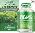 Body Deodorizing Supplement, Natural Internal Odor Control Pills for Men & Women, Chlorophyll Capsules for Skin, Breath and Gut Health (60 Capsules)