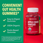 Apple Cider Vinegar Gummies - Organic ACV Vitamins for Digestive Health, Metabolism & Gut Support - 120 Count - Vegan, Non-GMO, Gluten-Free - Delicious Flavor & No Harsh Taste - 2 Month Supply