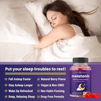Melatonin Gummies for Kids & Adults | Natural Sleep Aid Drug-Free, Vegan Berry Flavor Kids Melatonin Gummy Supplement | 2.5mg, 5mg or 10mg Dose | Sleeping Pills Substitute 60 Gummies (Pack of 2)