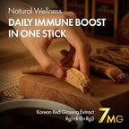 6-Year Korean Red Ginseng 365 | 100 Sticks | Vegan | 7mg Ginsenosides Per Stick | 100-Day Supply