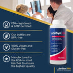 Lubrisyn Hyaluronic Acid Oral Joint Supplement – Liquid HA Formula for Humans – Promotes Joint Support, Mobility, Flexibility, Hydration & Healthy Function for Men & Women – Original 11.5oz