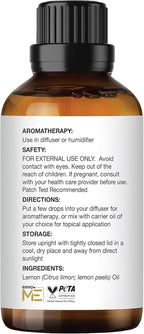 Majestic Pure Lemon Essential Oil - 100% Pure Lemon Oil for Aromatherapy, Massage & Topical Uses, Perfect for Diffuser & Essential Oil Diffuser - 1 Fl Oz