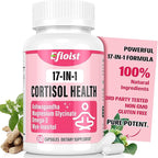 Cortisol Supplement for Women, 17-in-1 Hormone Harmony for Women, Cortisol Reducer with Ashwagandha, Rhodiola Rosea, Magnesium Glycinate, Omega-3, for Mood, Focus, Sleep Support, 60 Capsules