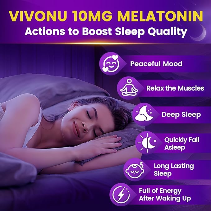9-in-1 Melatonin Gummies 10mg, Natural Herbal Sleep Aids for Adults, Sleep Gummies with Magnesium Glycinate, Valerian Root, L-Theanine and Vitamin B6, etc, 45 days supply, Non GMO, Berry Flavored