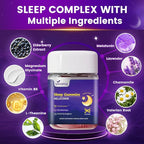 Melatonin Gummies 10mg, 9-in-1 Natural Herbal Sleep Aids for Adults, Sleep Gummies with Magnesium Glycinate, Valerian Root, L-Theanine and Vitamin B6, etc, 45 Days Supply, Non GMO, Berry Flavored
