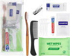 Travel Size Toiletries Kit Individually Packed,Personal Hygiene Kit for for Men Women