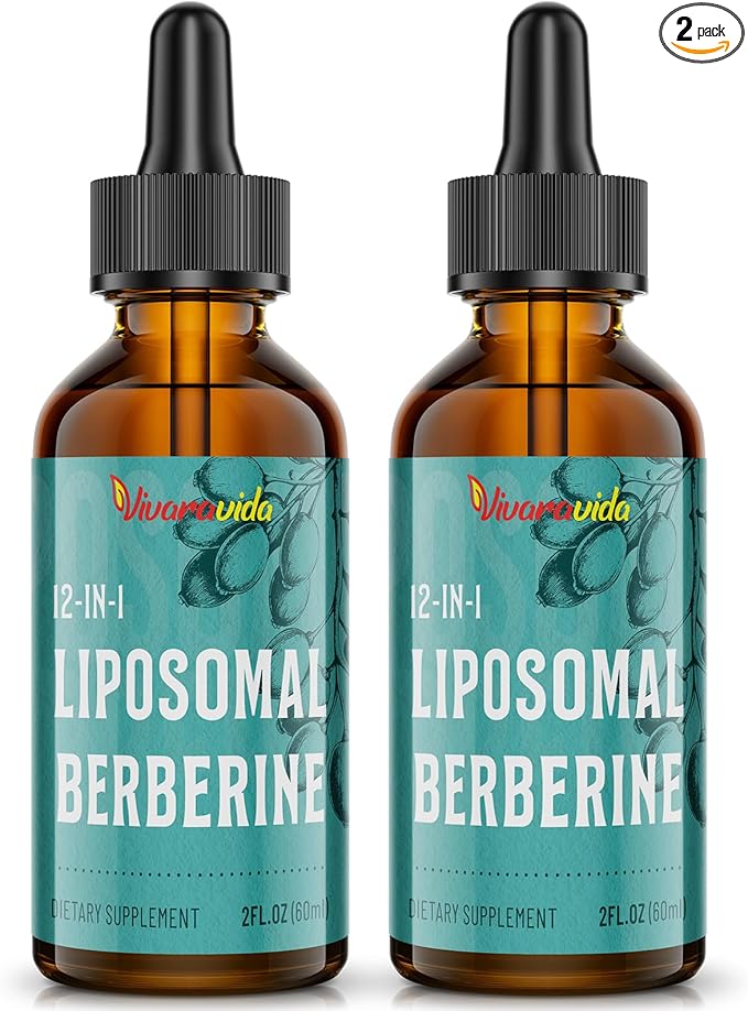 Berberine HCl Drops Supplement - Liposomal Berberine HCl Liquid- 4 fl oz