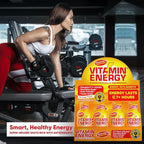 Vitamin Energy Immune+ Extra Strength Energy Shot Orange Burst 24 Pack, 260mg Natural Caffeine, B-Vitamins, Citicoline, Green Tea, Immunity & Focus Support, Zero Sugar, Gluten-Free 1.93 fl oz