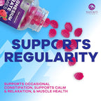 Magnesium Citrate Gummies for Adults & Kids - High Absorption Magnesium Supplements - Premium Calm, Relaxation, Muscle, Nerve, Bone & Heart Support - Great-Tasting Vegan Gummy Supplement - 60 Gummies
