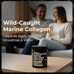Collagen Peptides Powder for Women & Men 500g | Hydrolyzed Collagen Type I & III with Hyaluronic Acid & Vitamin C Supports Hair, Skin, Nails, Bones & Joints | Gluten-Free | Unflavored 500g