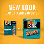 KIND Nut Bars, Dark Chocolate Nuts & Sea Salt, Peanut Butter Dark Chocolate, Gluten Free, Low Sugar, 6-7g Protein, 24 Count