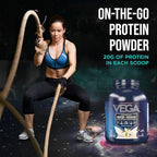 Vega Sport Vegan Protein Powder + Recovery - 30g Plant Based Protein per Serving, Vanilla, 45 Servings, 5g BCAAs, Probiotics, NSF Certified, for Shakes & Smoothies, 4.1lbs (Packaging May Vary)