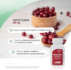 Cranberry Pills for Women & Men – 280 mg Cranberry Concentrate with Vitamin C & E – Urinary Tract & Bladder Support – 100 Softgels