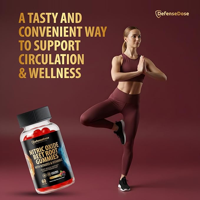 Beet Root Gummies - Advanced Nitric Oxide Blood Pressure & Heart Soft Chews Support Supplement - Men Women Natural Chewable Beets for Cardiovascular Health & Energy - Sugar-Free Vegan