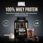 Animal 100% Whey Protein Powder – Whey Blend for Pre Workout or Post Workout, Recovery, or an Anytime Low Sugar Protein Boost Meal Replacement with BCAA Branched Chain Amino Acids – Chocolate, 4 lb