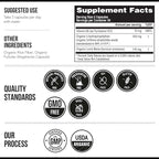 Organic 5-HTP - 200 mg | 99% 5HTP Concentration, Plus Cofactor Vitamin B6 & Lion’s Mane | Water Extracted from Organic Griffonia Seeds | Supports Mood, Cognition & Sleep (60 Capsules | 30 Servings)