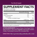Saw Palmetto for Women with 2500mcg Biotin - DHT Blocker and Hair, Skin, Nail Health Gummies - 120 Count - Supports Stronger and Fuller Looking Locks and Radiant Skin - Vegan, Non-GMO, 2 Month Supply