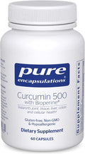 Pure Encapsulations Curcumin 500 with Bioperine - Antioxidant Supplement to Support Joints, Tissue, Liver, Colon & Cellular Health* - with Turmeric Curcumin & Bioperine - 60 Capsules