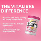 Probiotics for Women 100 Billion CFU 15 Strains, DailyProbiotic & Prebiotic Supplement with Organic Cranberry to SupportVaginal, Digestive, Immune Health, Shelf Stable, 60 Vegan Capsules