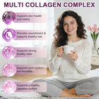 Multi Collagen Peptides Liquid Drops, 2oz – Types I, II, III, V, X, Hydrolyzed Collagen Complex for Hair, Skin, Nails, Bones & Joint Support | Collagen Supplement w. Hyaluronic Acid, Biotin, Vitamin C