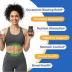 Digestive Enzymes Supplement with 100 Billion CFU Organic Probiotic & Prebiotic - Multi-Enzyme Formula for Women & Men - Supports Digestive & Gut Health, Aids Protein, Carb & Dairy Digestion, 180 Caps