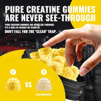 Natures Aid NSF Certified Creatine Gummy 5g - Creatine Monohydrate Gummies – Pre-Workout Energy & Muscle Growth Support for Men & Women | Pineapple Electrolyte Gummies (135 Count)