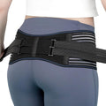 Sacroiliac SI Joint Hip Belt for Women and Men–Adjustable Hip Brace with 5 Springs, Non-Slip Support Brace for SI Joint, Lower Back, Pelvis, Sciatica & Trochanter Pain Relief (Black, Large)