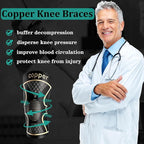 Copper Knee Braces for Women and Men 2 Pack, Knee Compression Sleeve for Knee Pain, Arthritis,ACL, Meniscus Tear, Joint Pain Relief, Knee Support for Running, Working Out, Fitness, Weightlifting-XS